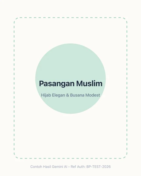 Contoh Pasangan Muslim di Gemini AI